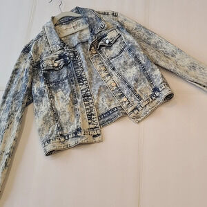 Love fire girl jeans jacket size XL